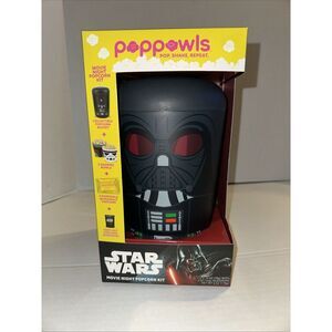 NEW Star Wars Poppowls Movie Night Popcorn Kit With Collectible Bucket And Bowls